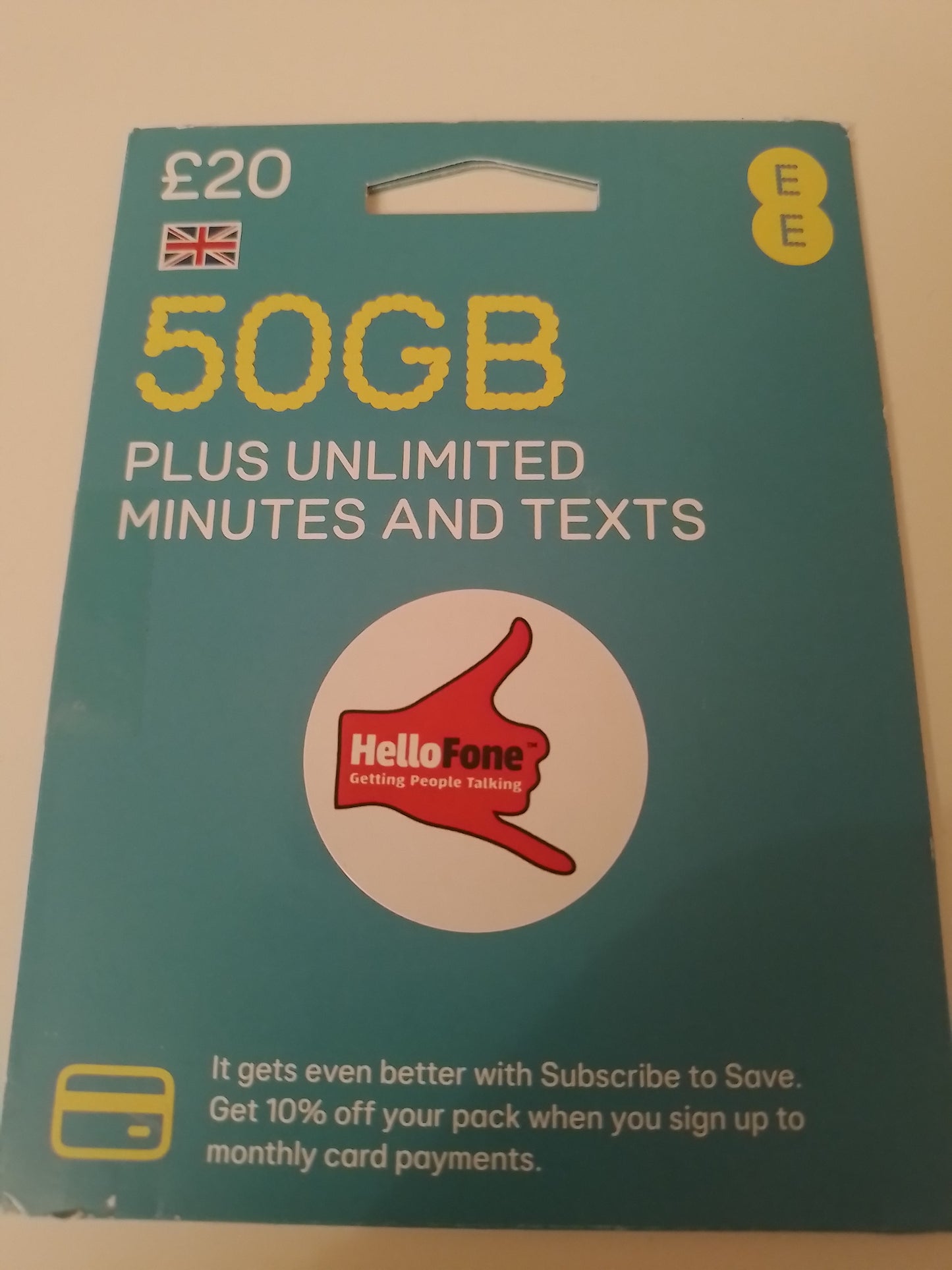 EE UK Sim Card Pack In Gold Vip Easy 7943 Number 0 7943 09 7943