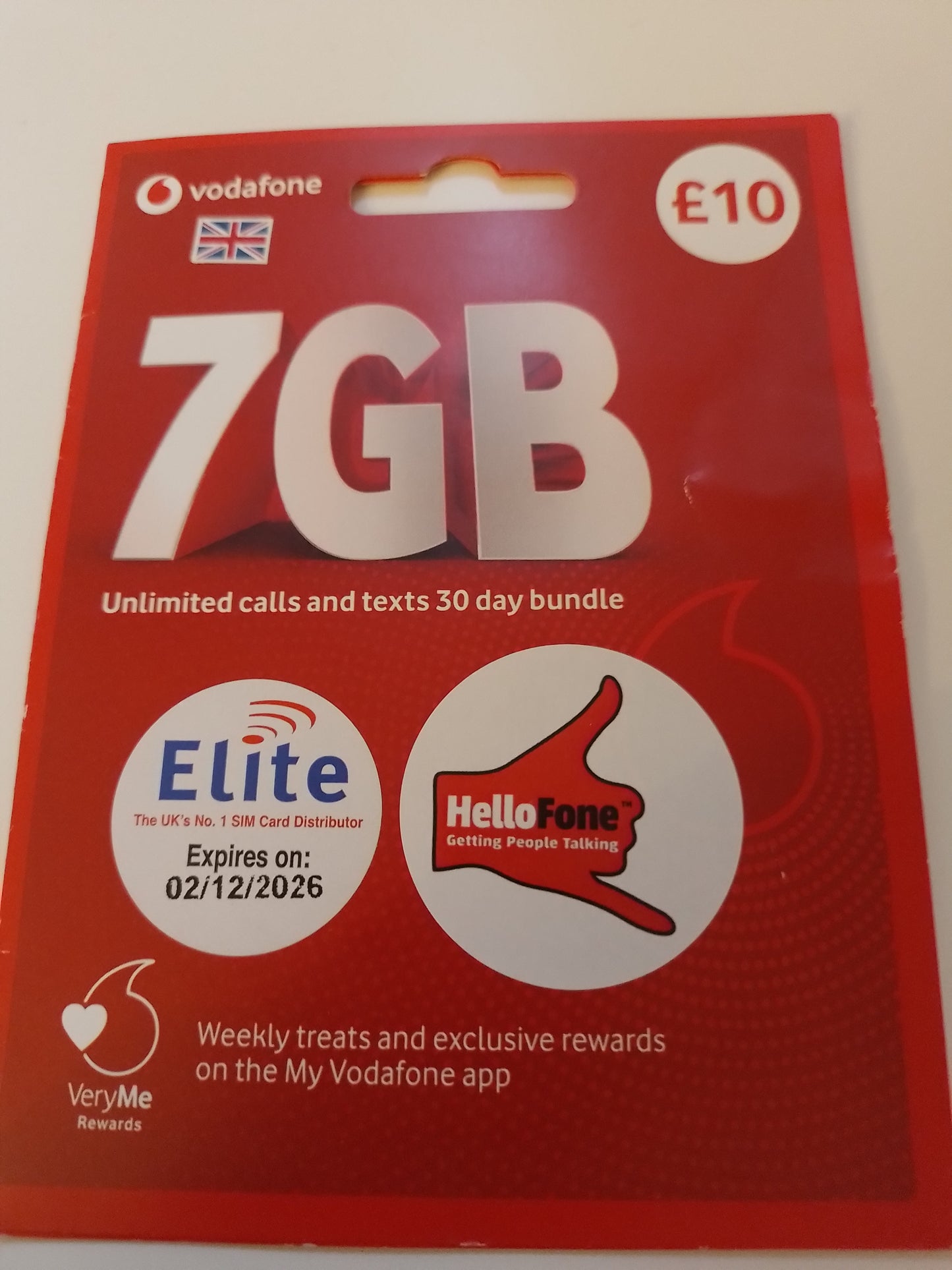 Vodafone UK Sim Card Pack In Gold Vip Easy 777 1000 Number 0 777 40 1000 6