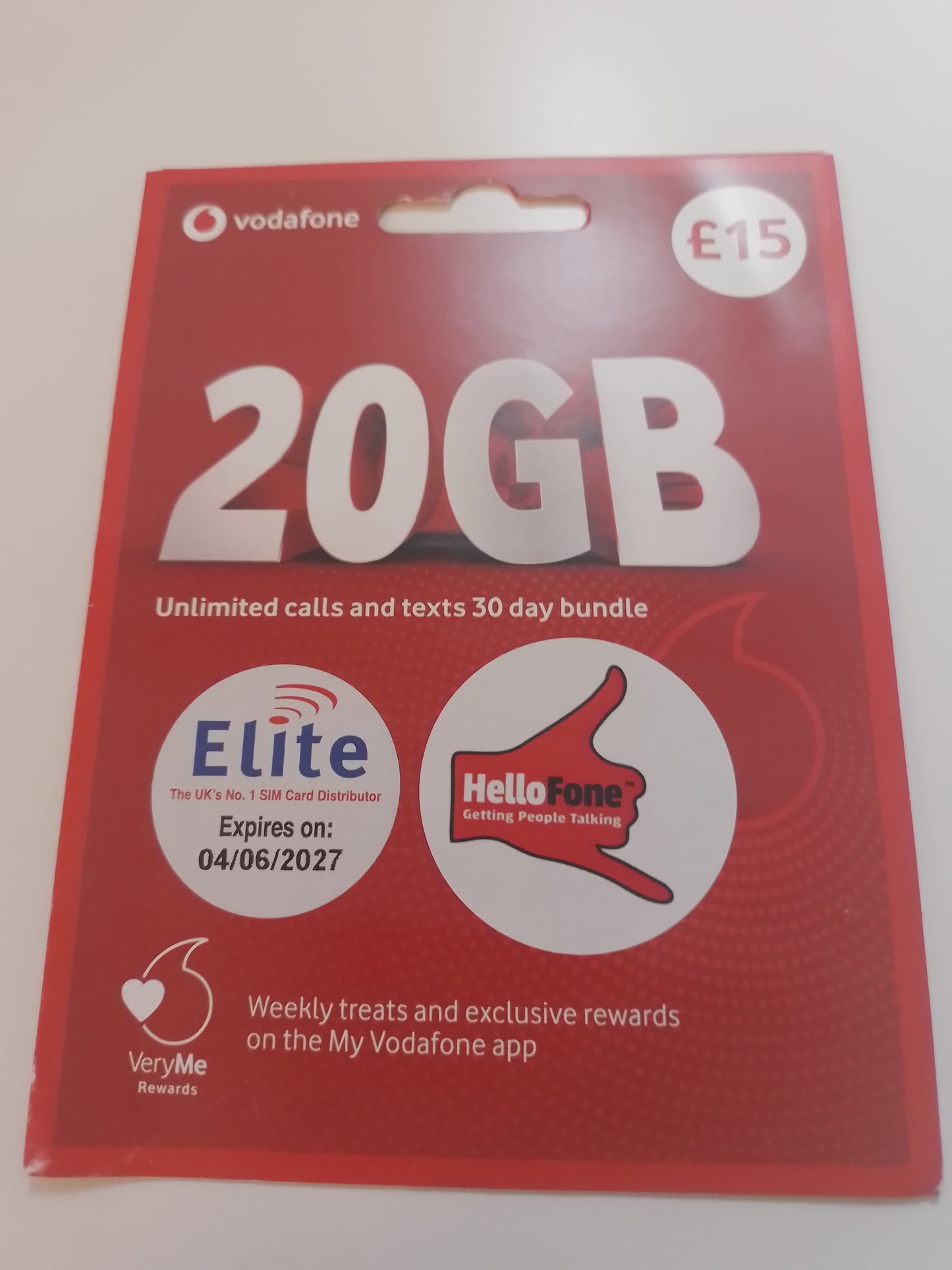 Vodafone UK Sim Card Pack In Gold Vip Easy 786 89 89 Number 07 786 1 89 89 1